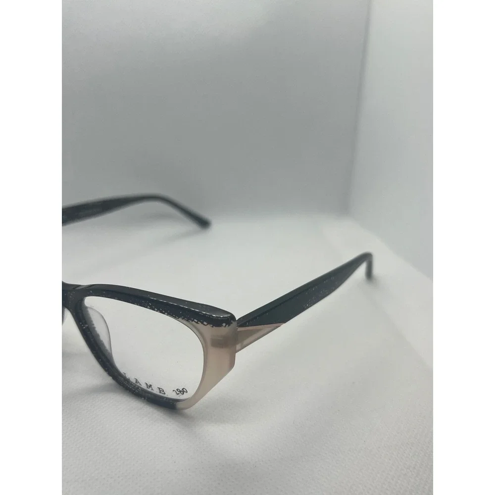 L.A.M.B. LA116 Designer Eyeglasses‎ Frames Cat Eye Black & Beige